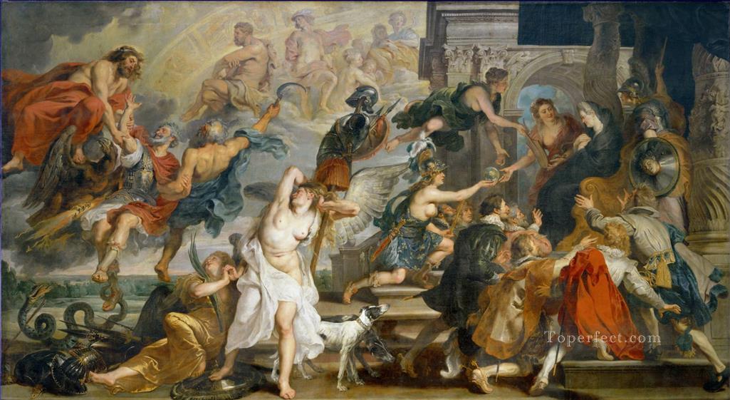La muerte de Enrique IV y la Proclamación de la Regencia Peter Paul Rubens Pintura al óleo